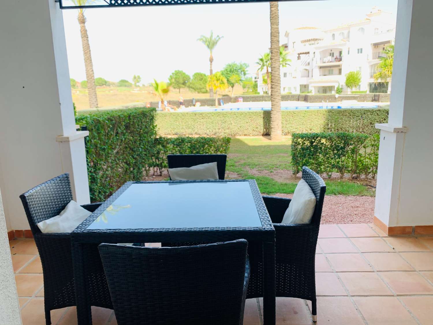 Gelijkvloers appartement voor lange termijn verhuur in Hacienda Riquelme Golf Resort